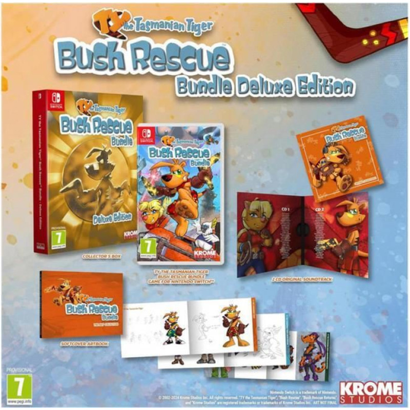 Krome Studios NSW Ty The Tasmanian Tiger HD: Bush Rescue HD Bundle - Deluxe Edition