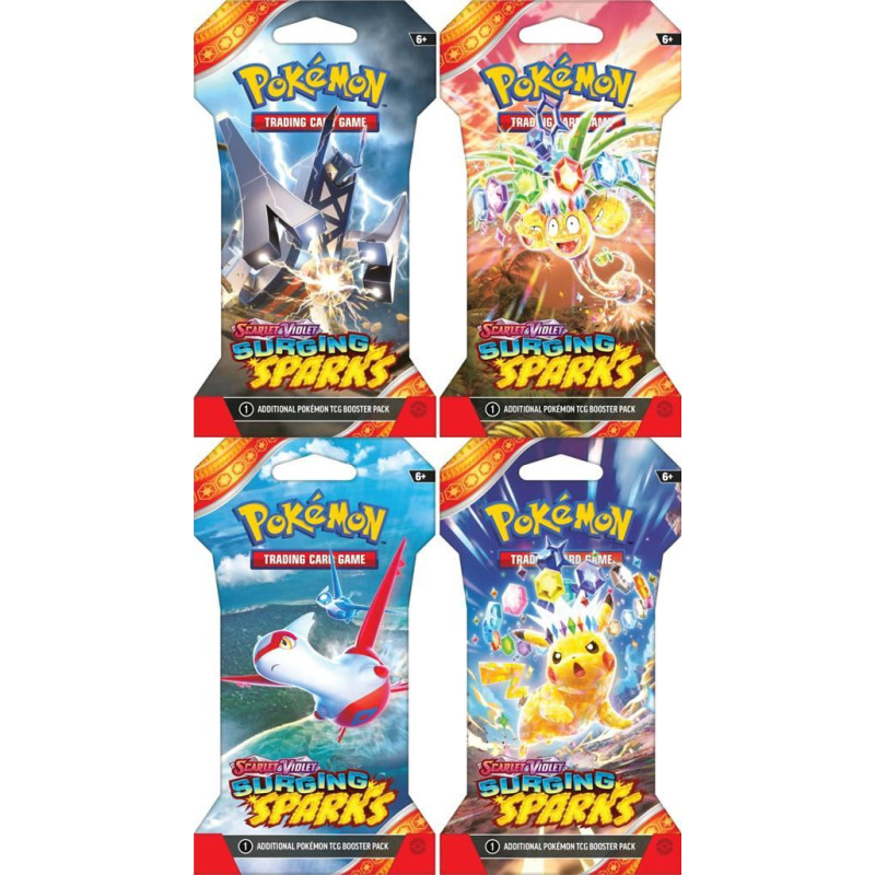 Pokemon TCG Scarlet & Violet - Surging Sparks - Sleeved Booster Display (24)