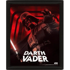 Pyramid Wall Art - Star Wars (Darth Vader) 3D Framed 10x8