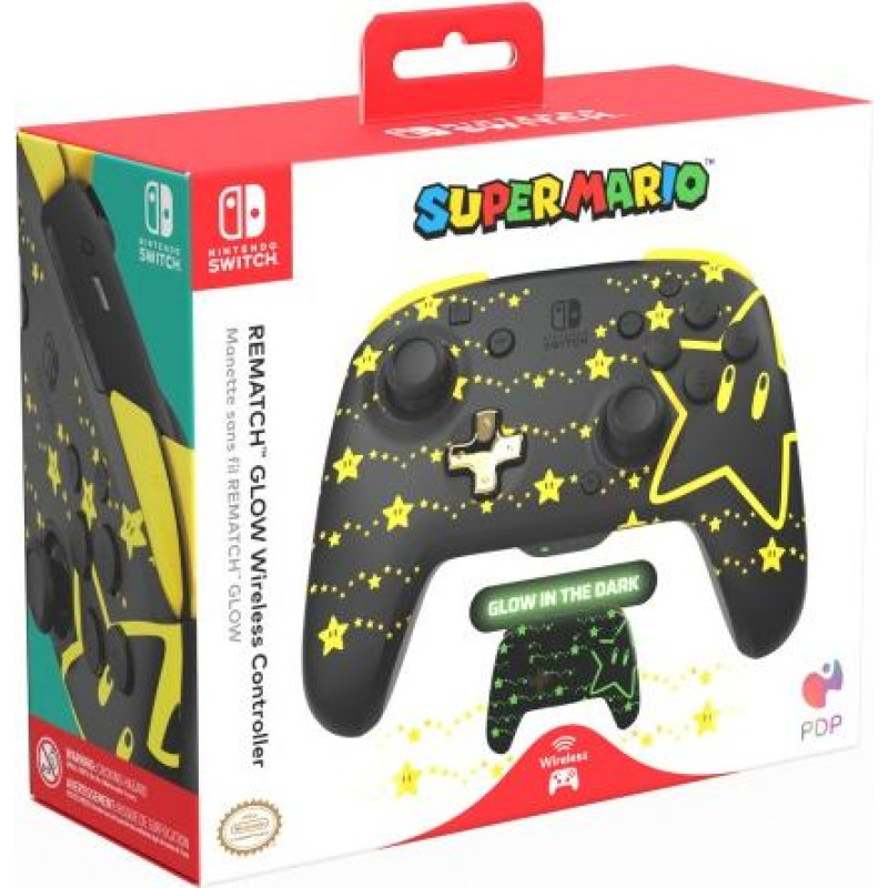 PDP Rematch Wireless Controller GID - Mario Stars Switch