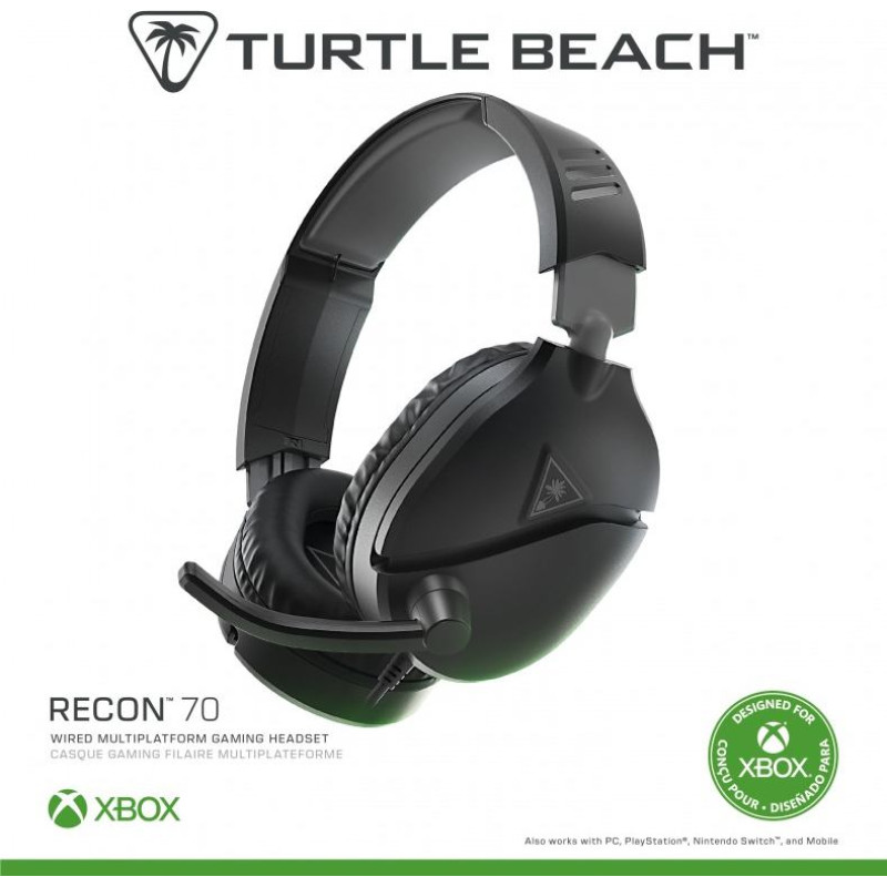 Turtle Beach Recon 70 2024 Black Xbox One, Xbox Series X