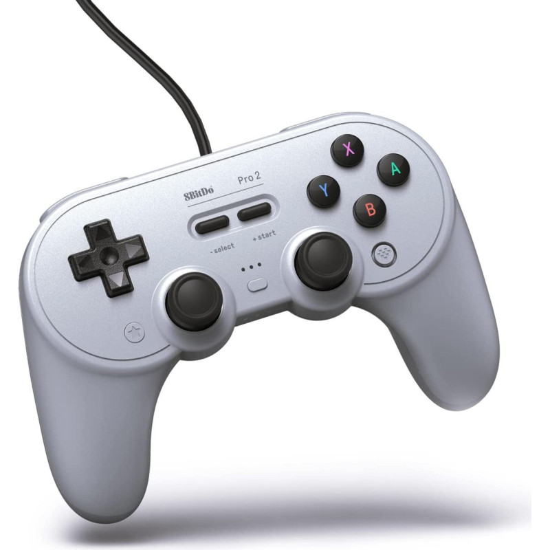 8BitDo Pro2 Wired Gamepad Grey Edition - pults