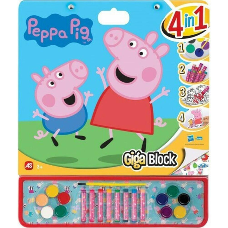 As Company AS Giga Block Drawing Set Peppa Pig 4 In 1 (1023-62735)