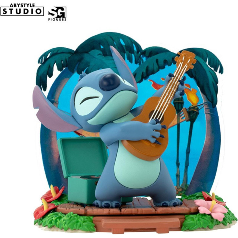 Abysse Disney: Stitch - Guitar Statue (10cm) (ABYFIG138)