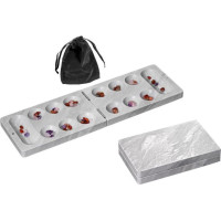 Philos Mancala, foldable, marble design, travel game spēle 3148