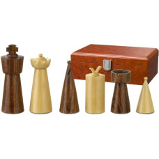 Philos Chess pieces Galba, king height 90 mm, in wooden box šaha figūras 2230