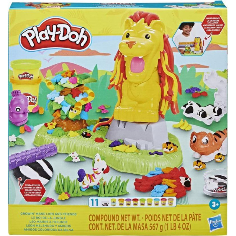 Hasbro Play-Doh - Growin Mane Lion And Friends (F7221)