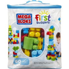 Mattel MEGA BLOKS FIRST BUILDERS BIG BUILDING BAG 60pcs BLUE (DCH55)