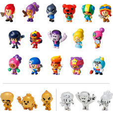 P.m.i. Brawl Stars Collectible Figures - 5 Pack -including 1 rare hidden character (S1) (Random) (BRW2040)