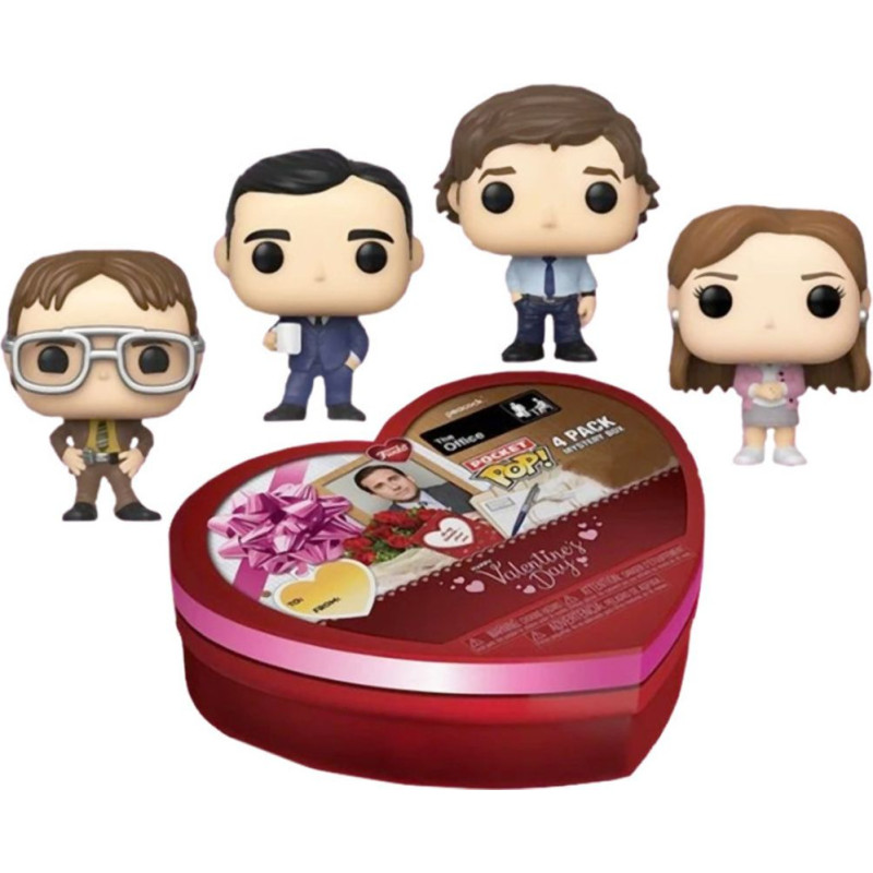 Funko Pocket Pop! 4-Pack Mystery Box: The Office - Happy Valentines Day (Special Edition)