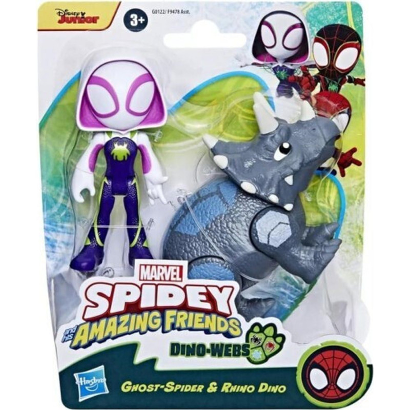 Hasbro Disney Marvel: Spidey And His Amazing Friends Dino-Webs - Ghost-Spider  Rhino Dino (G0122)