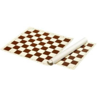 Philos PVC Roll-up chess board, field 58 mm, brown-cream 2495 šaha dēlis