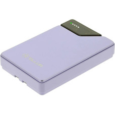 Tellur Power Bank 10000mAh, USB-C + Lightning cables built-in  purple