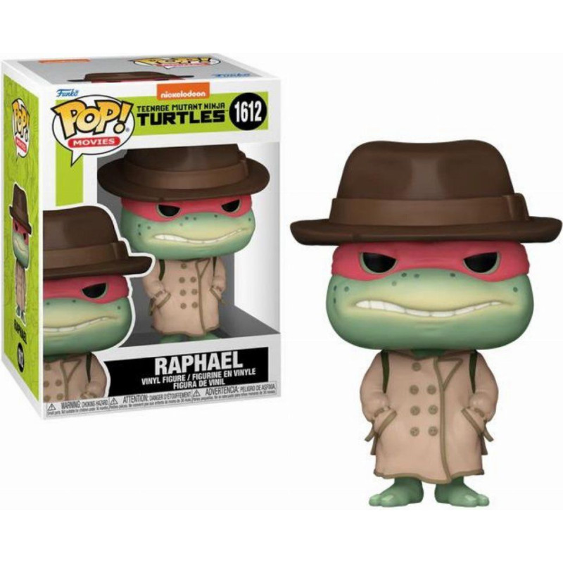 Funko Pop! Movies: Teenage Mutant Ninja Turtles - Raphael with Coat  Hat #1612 Vinyl Figure