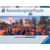 Ravensburger Puzzle: Panorama - Evening in Amsterdam (1000pcs) (12000446)