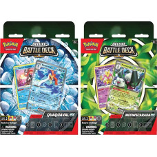 Pokemon TCG Deluxe Battle Deck - Quaquaval ex/ Meowscarada ex Bundle (6)