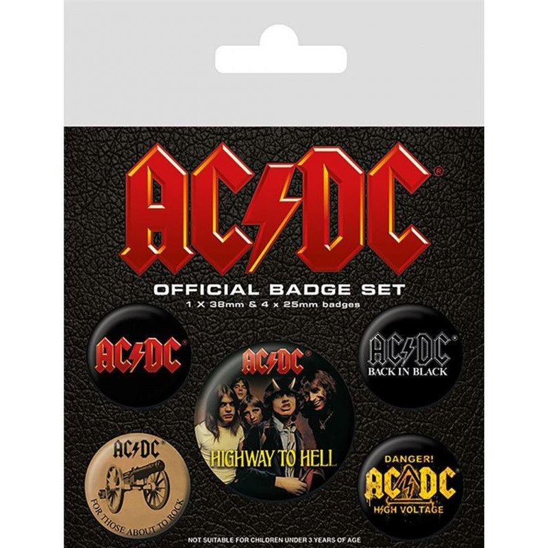 Pyramid Badge Pack AC/DC (LOGO)