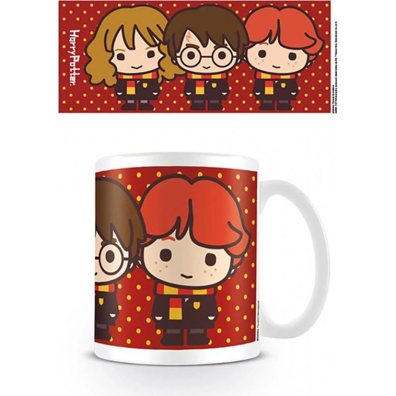 Pyramid Mug Harry Potter (Chibi Harry Ron Hermione)