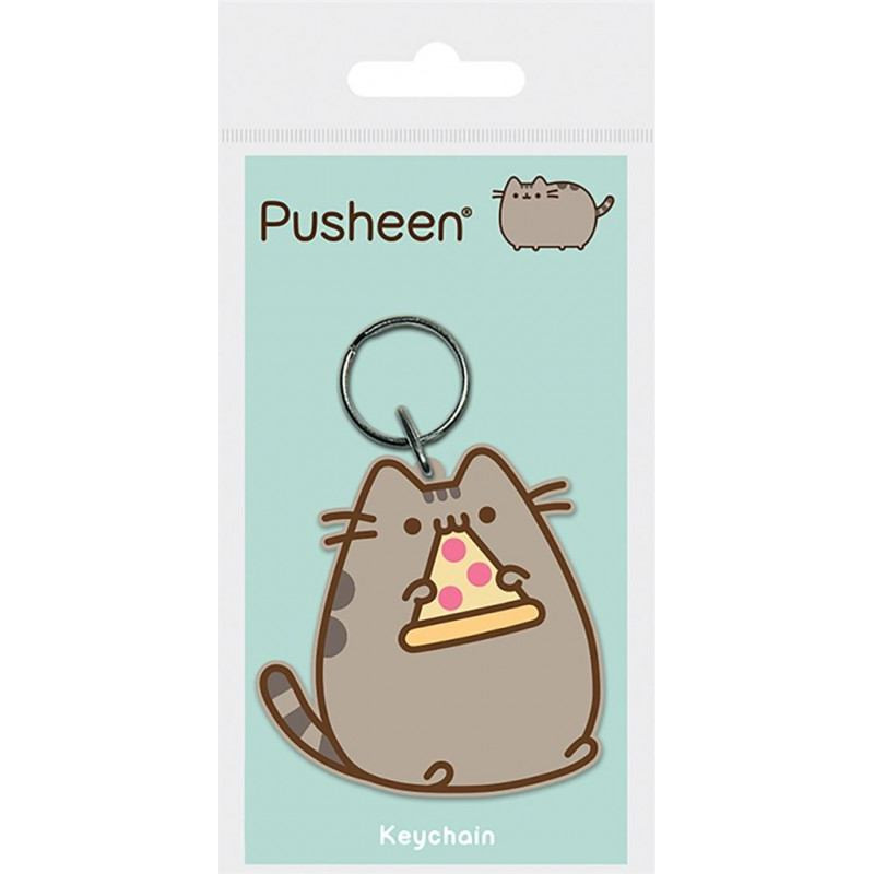 Pyramid CDU Rubber Keychain Pusheen (Pizza)