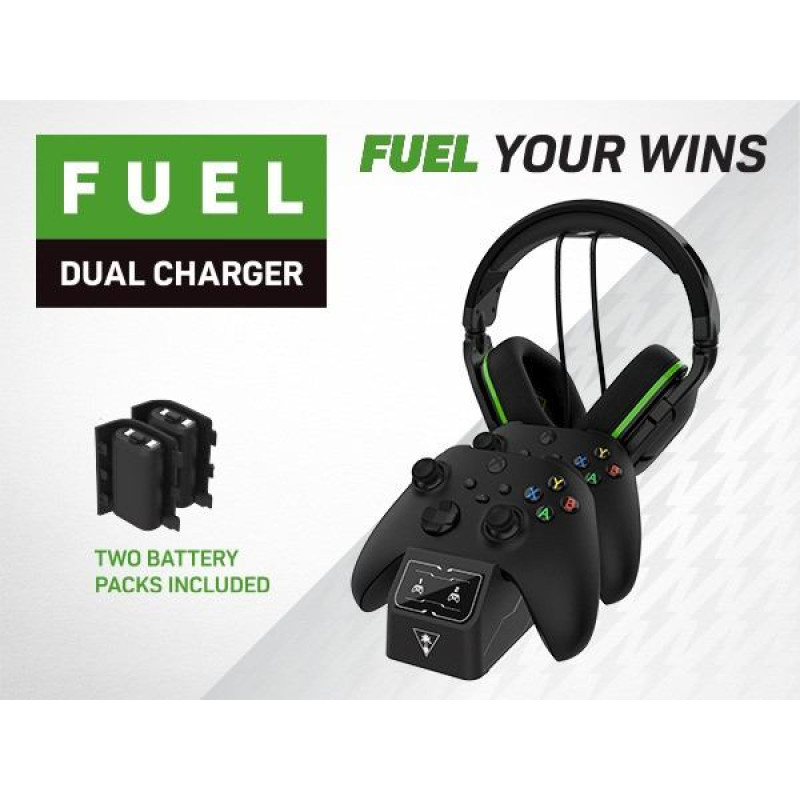 Turtle Beach Fuel Dual Charger Station & Headset stand-Black Xbox One, Xbox Series X