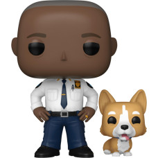 Funko Pop! Television: Brooklyn Nine-Nine - Captaint Ray Holt with Cheddar #1626 Vinyl Figures