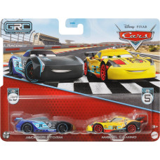 Mattel Disney Pixar Cars On the Road: Global Racers Cup - Jackson Storm  Miguel Camino Vehicles (Set of 2) (HTX16)