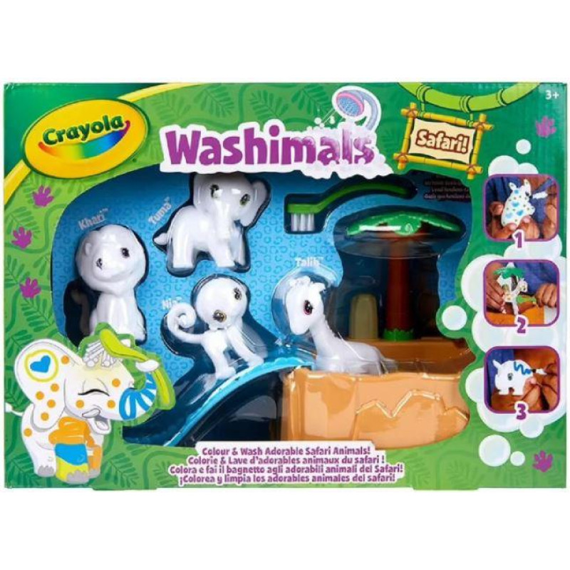 Giochi Preziosi Crayola Washimals: Safari - Colour  Wash Adorable Safari Animals (74-7328-E-000)