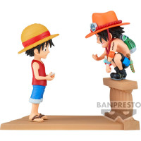 Banpresto WCF Log Stories: One Piece - Luffy  Ace Statue (8cm) (89475)