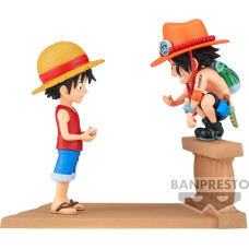 Banpresto WCF Log Stories: One Piece - Luffy  Ace Statue (8cm) (89475)