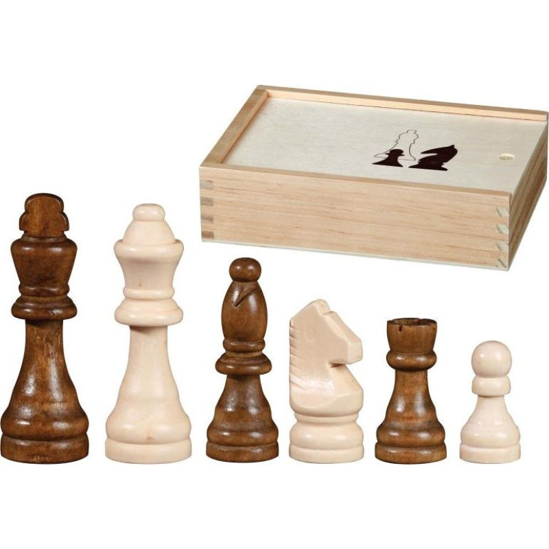 Philos Chess pieces Otto I, king height 89 mm, in wooden box šaha figūras 2018