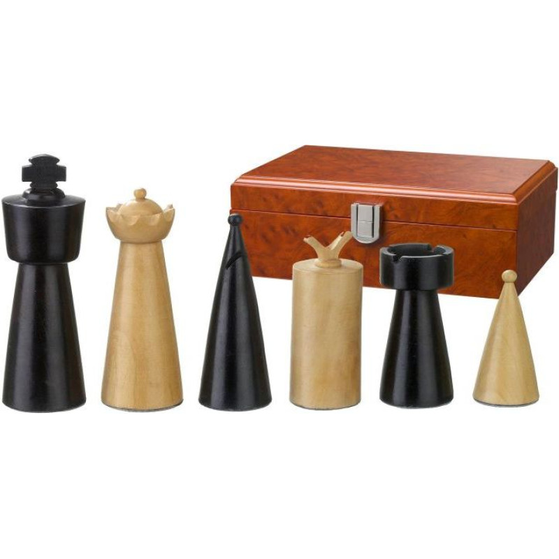 Philos Chess pieces Domitian, king height 90 mm, in wooden box šaha figūras 2231