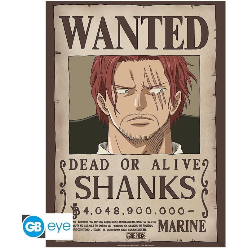 Abysse One Piece - Wanted Shanks Poster Chibi (52x38cm) (GBYDCO261)