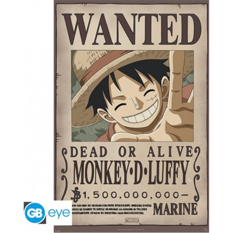 Abysse : One Piece - Wanted Luffy New 2 Maxi Poster (91.5X61) (ABYDCO583)