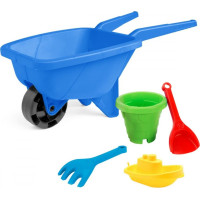 Wader Taczka z kompletem do piasku niebieska