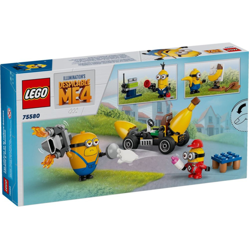 Lego ® Despicable Me: 4 Minions and Banana Car (75580)