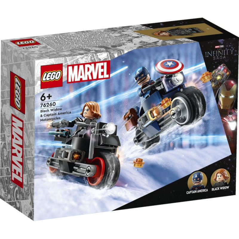 Lego ® Marvel: Black Widow  Captain America Motorcycles (76260)