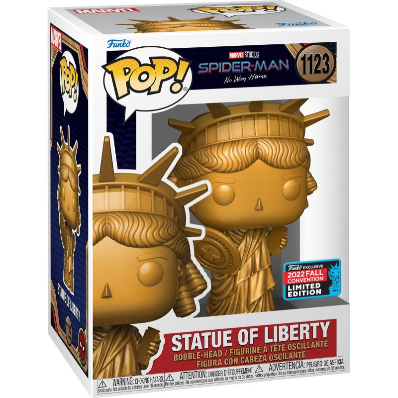 Funko Pop! Marvel: Spider-Man No Way Home - Statue Liberty (with Shield) (2022 Fall Convention Limited Edition) #1123 Bobble-Head Vinyl Figure