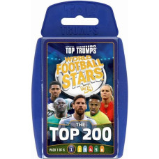 Winning Moves : Top Trumps - World Football Stars 2024 The Top 200 Pack 1 - Card Game (WM04707-EN1)