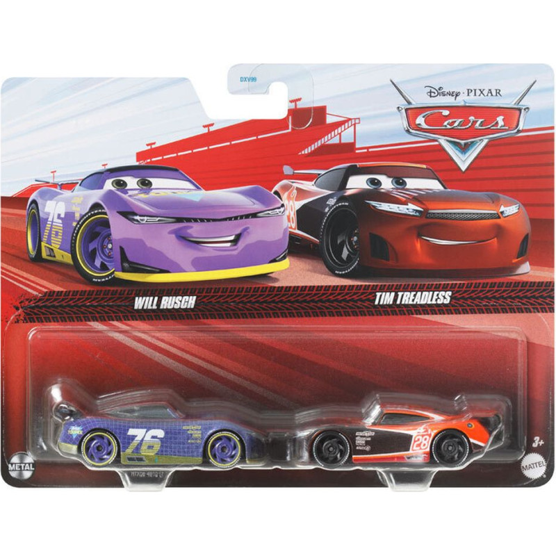 Mattel Disney Pixar: Cars - Will Rusch and Tim Treadless (Set of 2) (HTX08)