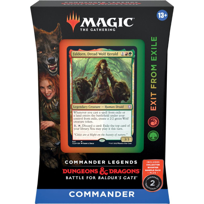 Magic the Gathering Commander Legends - Battle for Baldur's Gate - Commander Deck Exit from Exile