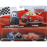 Mattel Disney Pixar: Cars On the Road - Double Clutch Daley  Jet Robinson Vehicles (Set of 2) (HTX17)