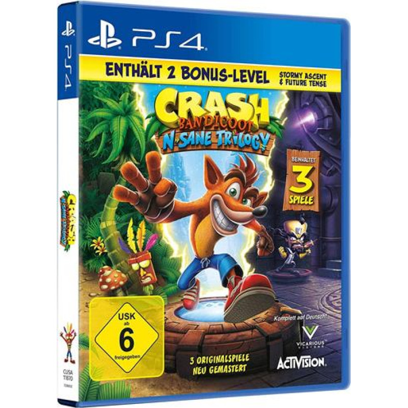 Activision PS4 Crash Bandicoot N. Sane Trilogy Playstation 4 video spēle