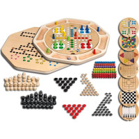 Philos Wooden Game Compendium 9 spēle 3096