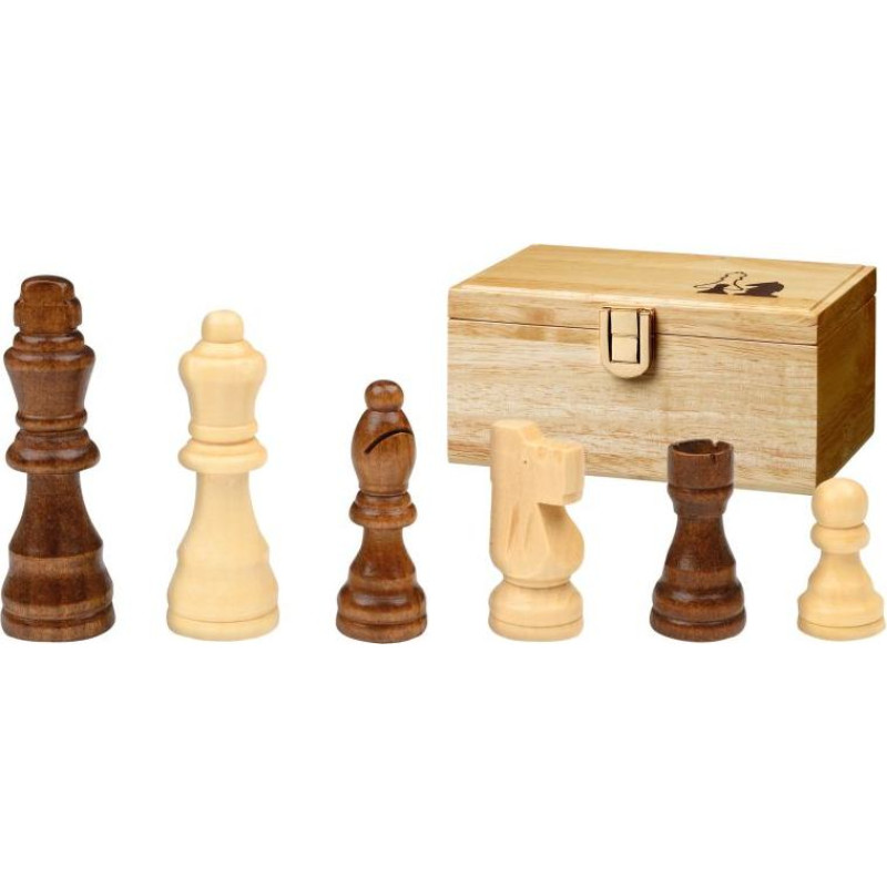 Philos Chess pieces Remus, king height 76 mm, in wooden box šaha figūras 2003