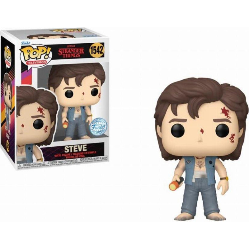 Funko Pop! Television: Stranger Things - Steve (Battledamage) (Special Edition) #1542 Vinyl Figure