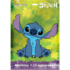 Panini Disney: Stitch 2025 - Sticker Starter Pack (Sticker Album plus 3 Packs of 5 Stickers each)