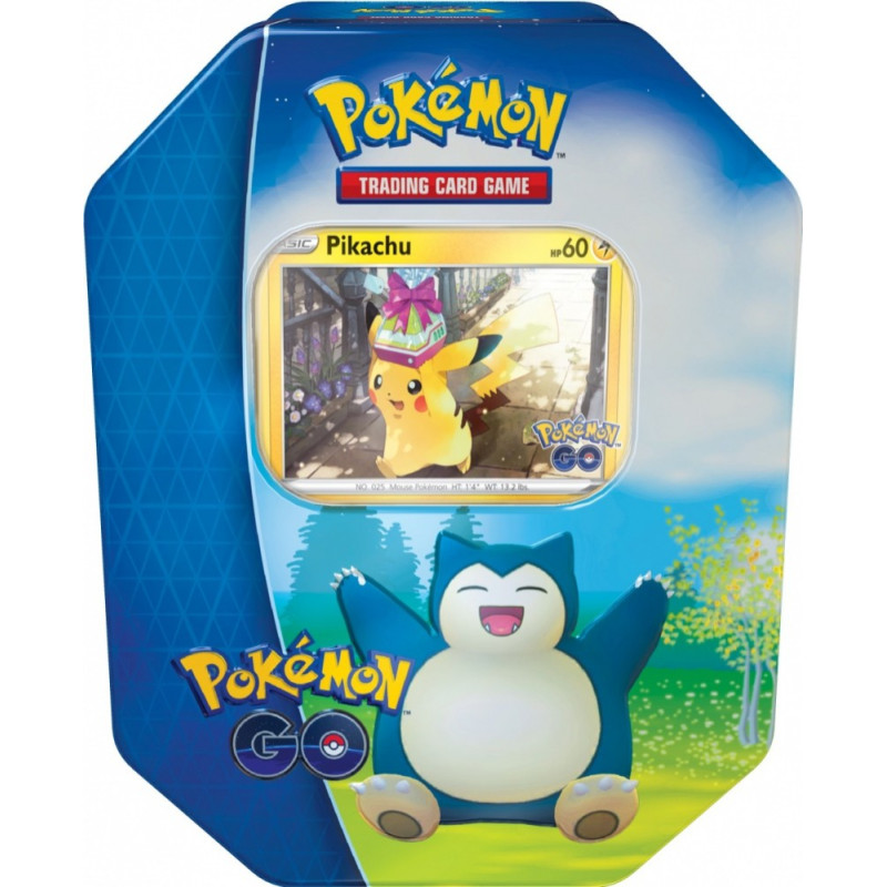 Pokemon Tcg Karty pokémon go tin box snorlax