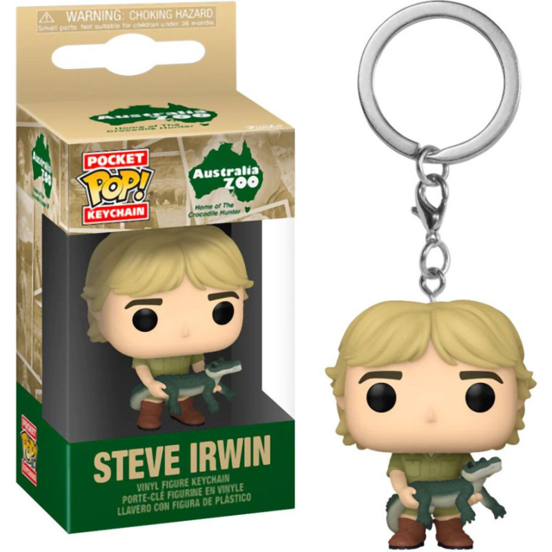 Funko Pocket Pop!: Australia Zoo - Steve Irwin Vinyl Figure Keychain