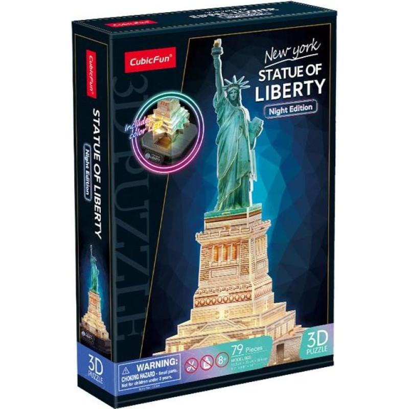 Cubic Fun Puzzle 3d led statua wolności (wersja nocna)
