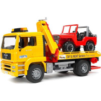 Bruder Pomoc drogowa z jeepem man tga